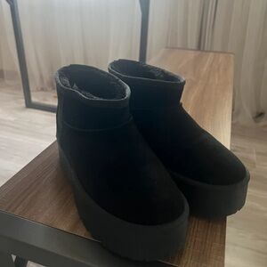 Pleaser Black Winter Boots